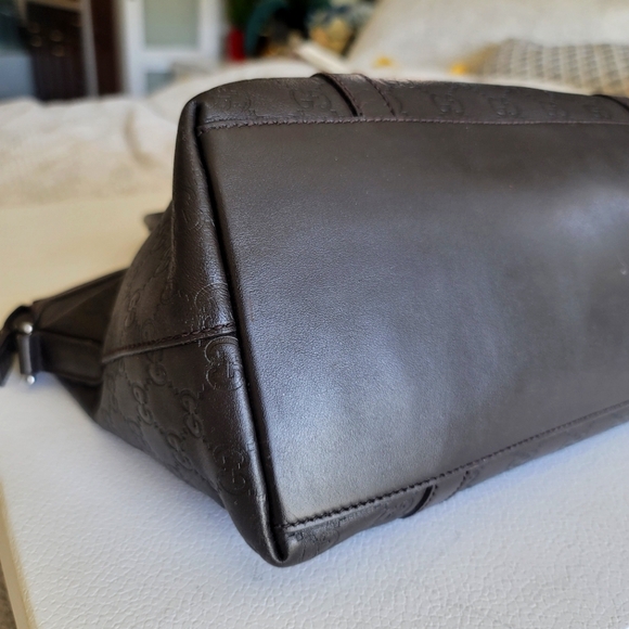 Gucci Leather Guccisima GG Charm  Sachel Bag - Picture 6 of 14